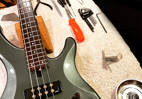 bass guitar setup repair pittsburgh glenshaw pa