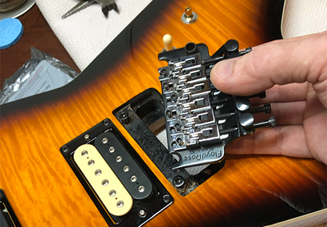 floyd rose tremolo guitar setup repair pittsburgh